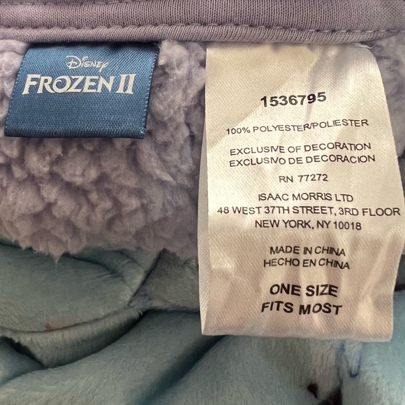 Disney Frozen II Elsa, Anna, and Olaf Long Sleeve Fleece Lined Hoodie Oversized - Picture 13 of 14